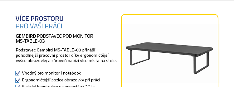 Gembird Podstavec pod monitor MS-TABLE-03