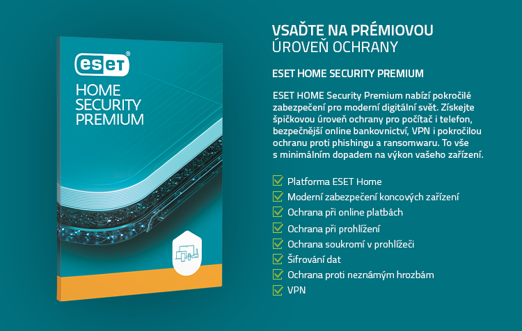 ESET HOME Security Premium - 1 zařízení - 1 rok