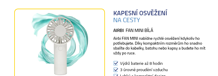 Airbi FAN MINI bílá