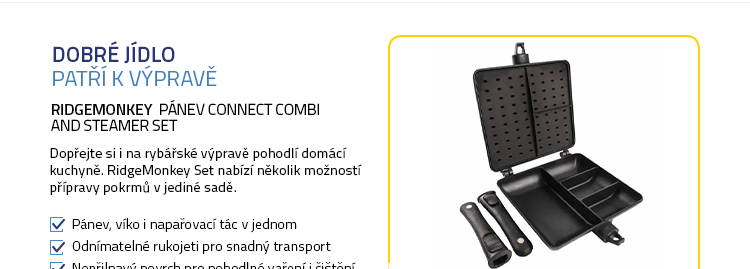RidgeMonkey Pánev Connect Combi and Steamer Set