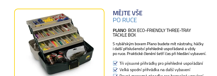 Plano Box Eco-Friendly Three-Tray Tackle Box
