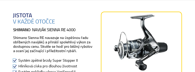 Shimano Naviják Sienna RE 4000