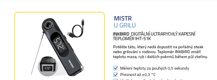 INKBIRD Digitální ultrarychlý kapesní teploměr IHT-51K
