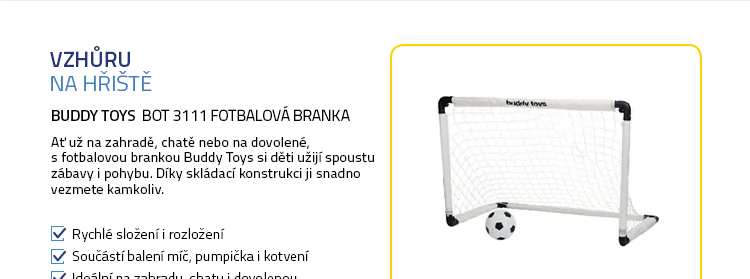 Buddy Toys BOT 3111 Fotbalová branka