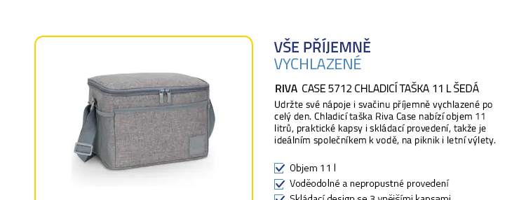 Riva Case 5712 chladicí taška 11 L šedá