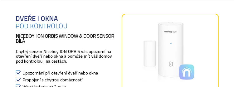 Niceboy ION ORBIS Window & Door Sensor bílá