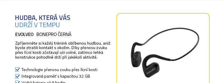 EVOLVEO BonePro černá