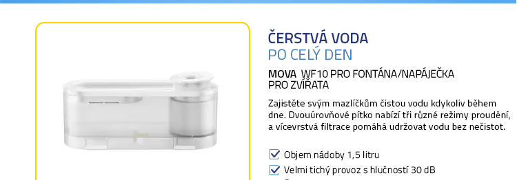 MOVA WF10 Pro fontána/napáječka pro zvířata