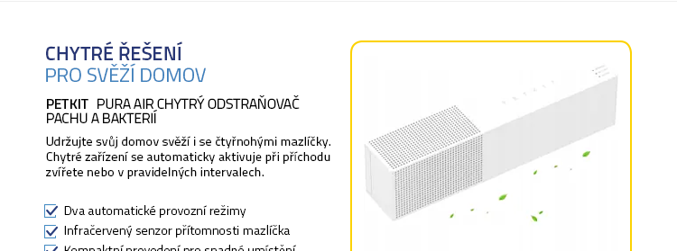 etKit Pura Air chytrý odstraňovač pachu a bakterií
