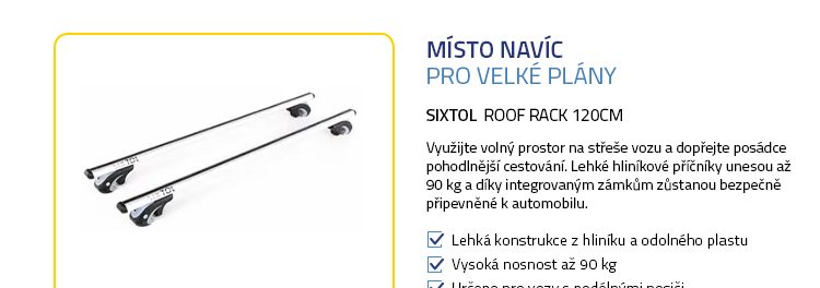 SIXTOL ROOF RACK 120cm