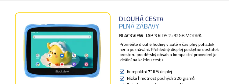 Blackview Tab 3 Kids 2+32GB modrá