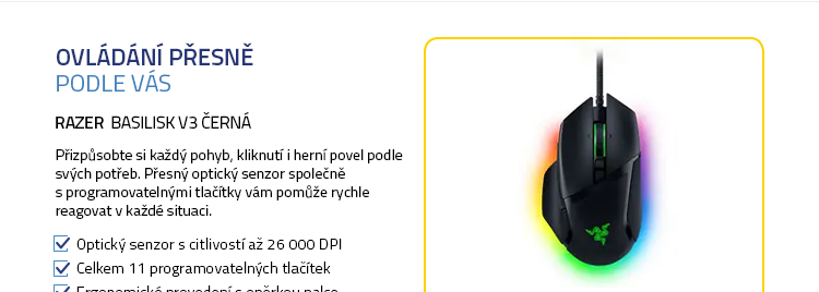 Razer Basilisk V3 černá