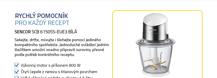 SENCOR SCB 6150SS-EUE3 bílá