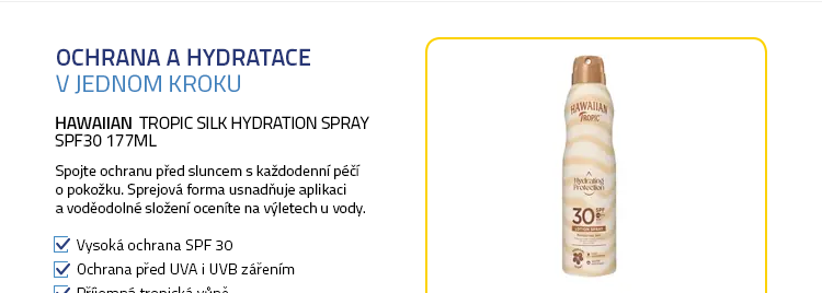 Hawaiian Tropic Silk Hydration Spray SPF30 177ml