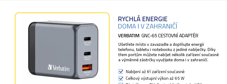 Verbatim GNC-65 Cestovní adaptér
