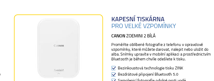 Canon Zoemini 2 bílá