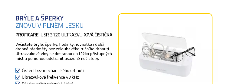 ProfiCare USR 3120 ultrazvuková čistička