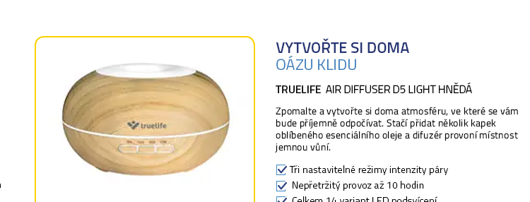 TrueLife AIR Diffuser D5 light hnědá