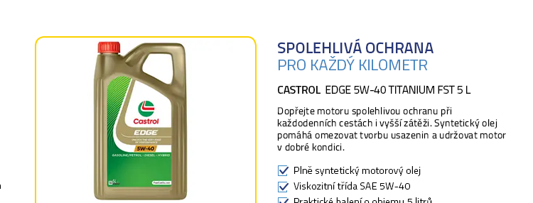 Castrol Edge 5W-40 Titanium FST 5 L