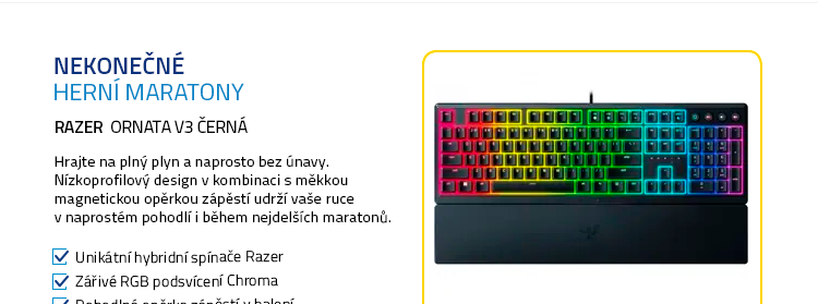 Razer Ornata V3 černá