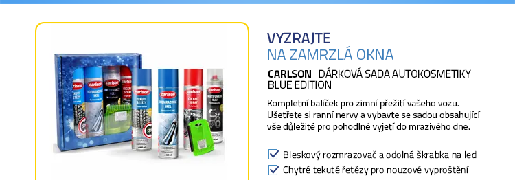 Carlson Dárková sada autokosmetiky Blue Edition